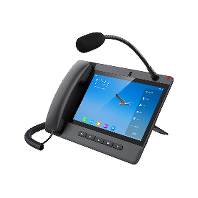 Android Touch Screen Console IP Phone; Gigabit(10/100/1000Mbps); 20 SIP lines, 3-way conference…