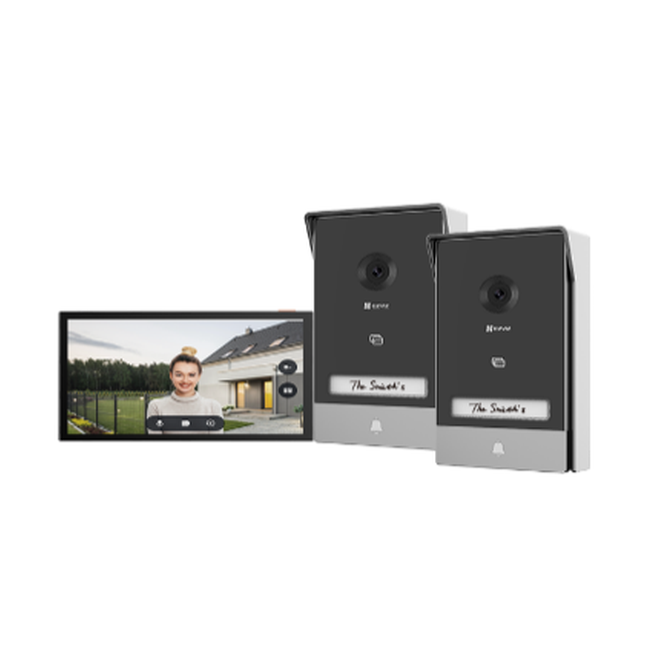 EZVIZ 2K Smart Home Video Interphone - two outdoor units and one indoor unit (WIFI)