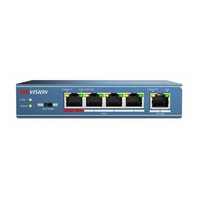 [DS-3E1105P-EI/M] HIKVISION 4 Port Fast Ethernet Smart POE Switch - low power - 38 W