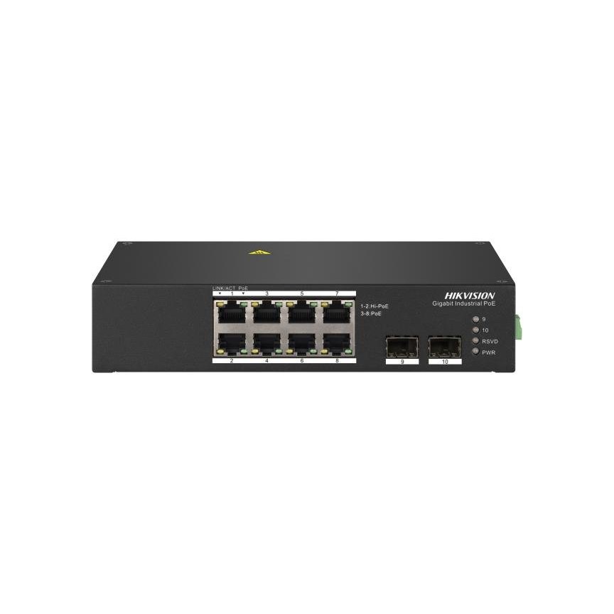 [DS-3T0310HP-E/HS] HIKVISION 8 Port Fast Ethernet Unmanaged Harsh POE Switch