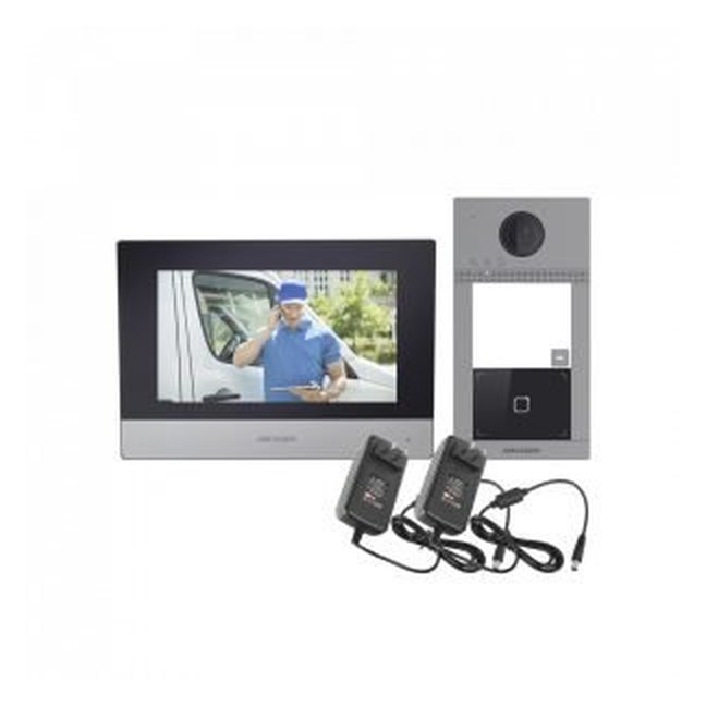 IP video intercom kit DS-KV8113-WME1 x1 & DS-KH6320-WTE1 x1 with out switch - outdoor and indoor…