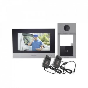[DS-KIS604-P] IP video intercom kit DS-KV8113-WME1 x1 & DS-KH6320-WTE1 x1 with out switch - outdoor and indoor…