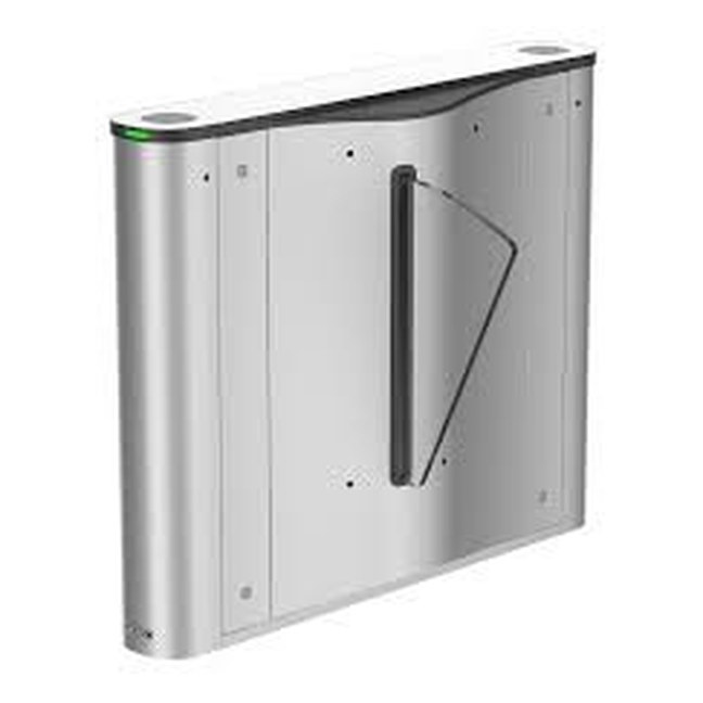 HIKVISION Value Flap Barriers built in card reader and support face device terminal - Right side.