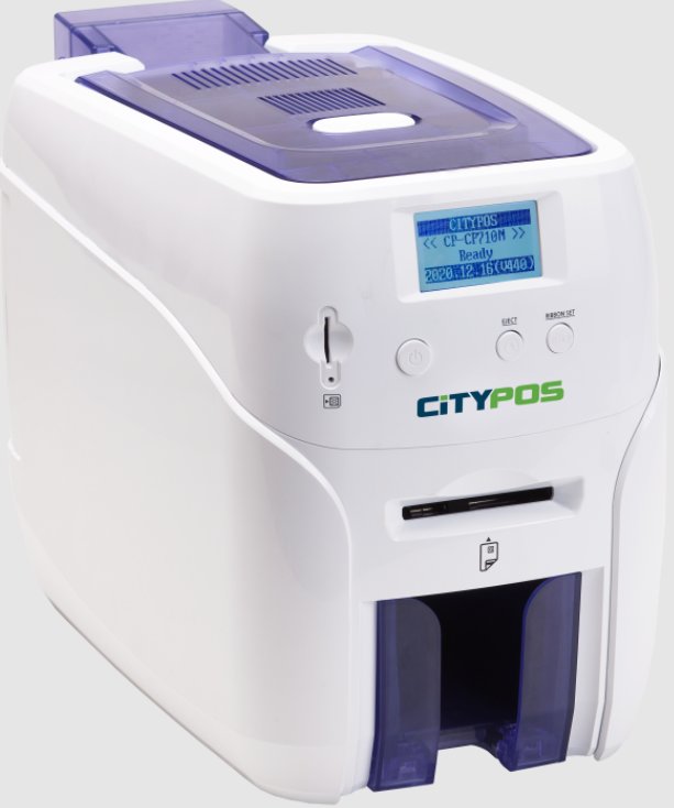 [CP-CP710N] Single Sided Card Printer with USB and Ethernet