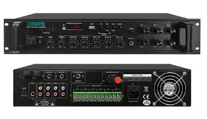 [MP1010U] 350W 6 Zones Paging and Music Mixer Amplifier with SD/USB/FM & Individual Volume Control