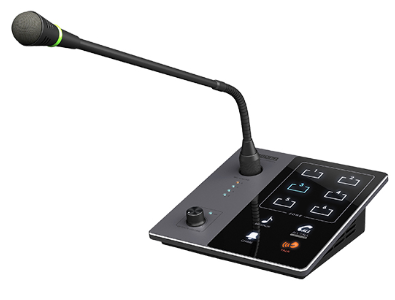 [DMA20] PA System 6 Zones Remote Control Station, transmission distance can be up to 600m