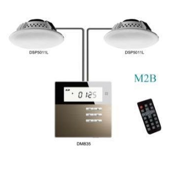 Music Amplifier with 2 Ceiling Speakers DM835B x1+AUX5011L x2