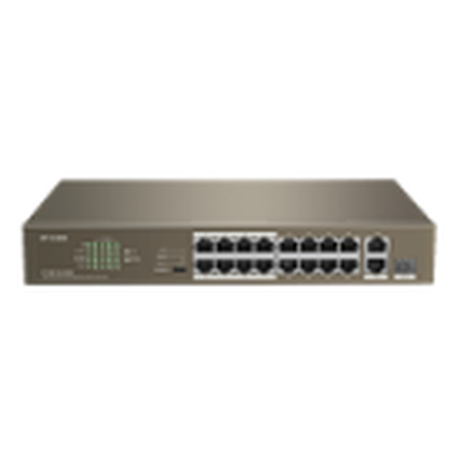 [F1118P-16-150W] 16FE+2GE/1SFP Unmanaged Switch With 16-Port PoE