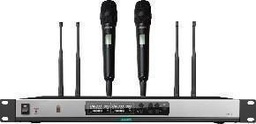 True Diversity UHF Wireless Microphone System (2 hand-held mic)