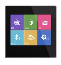 2x10W Touch Screen Wall Mount Music Amplifier with FM/SD/Bluetooth/AUX