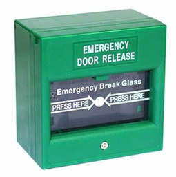 Break Glass Fire Emergency Exit Release (green)